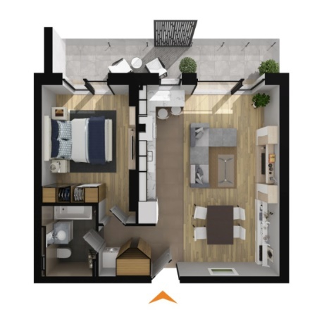 Apartamente 2 camere cu CF în imobil B3 - vandut 100%